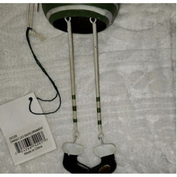 Metal Santa Claus Christmas Tree Ornament Saint Nick Happy Holidays Decorations - Picture 3 of 8